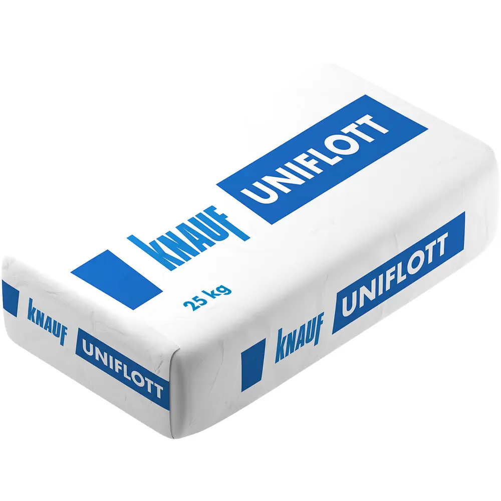 Knauf Gips-Spachtelmasse Uniflott, schnelles und einfaches Verspachteln von Gipsplattenfugen, 25 kg-3114