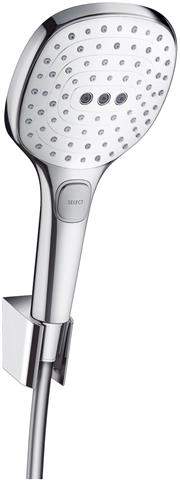 hansgrohe Raindance Select E Brausehalterset 120 3jet mit Brauseschlauch 160 cm-26720000