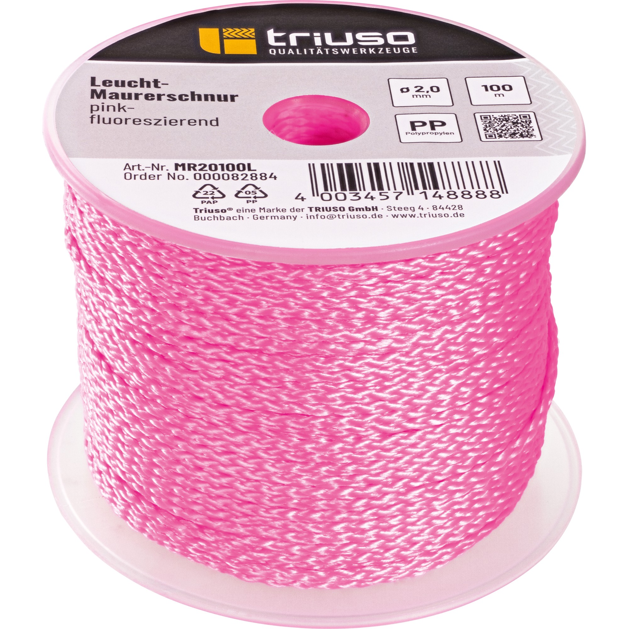 Triuso Leucht-Maurerschnur – 2,0 mm, 100 m MR20100L-MR20100L