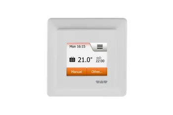 Schlüter-DITRA-HEAT-E-R-T2 Touchscreen-Regler | Digitaler Temperaturregler mit 2 Fühlern-DHERT2/BW