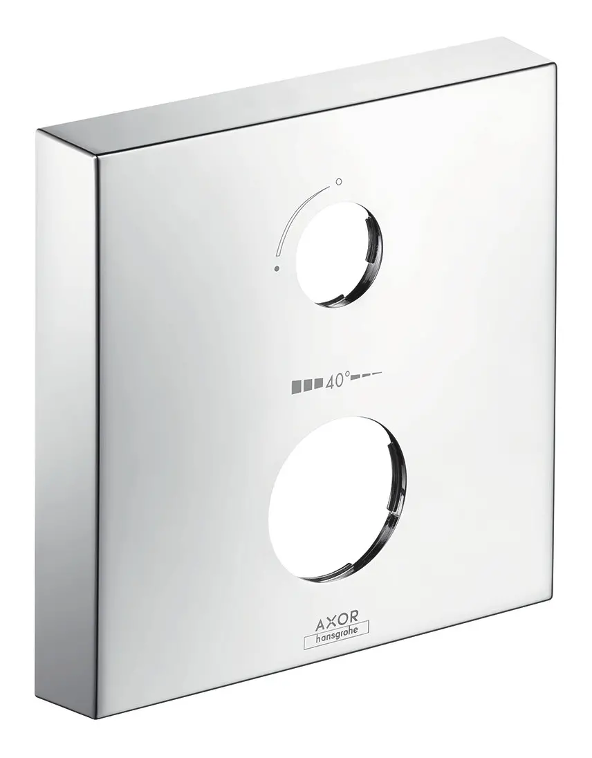 hansgrohe Verlängerungsrosette Axor 2-Loch, eckig, Pfeil, chrom-14970000