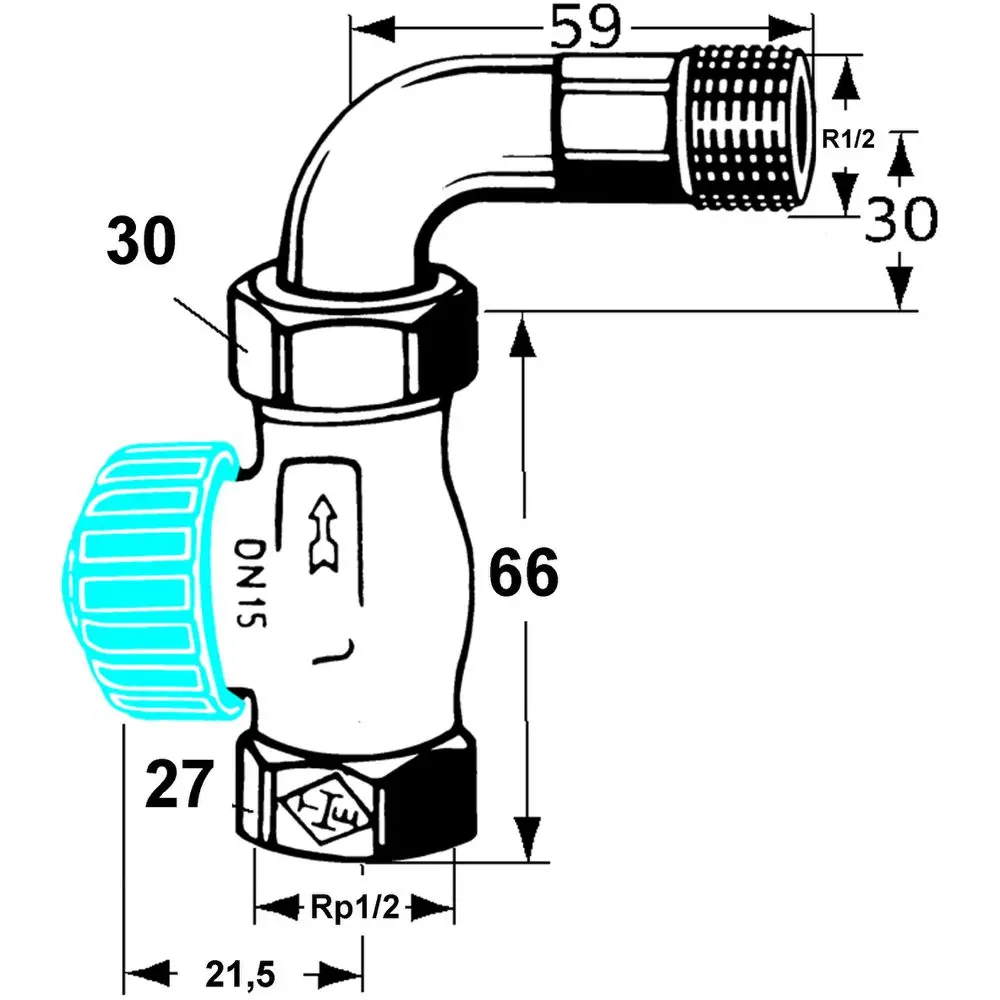 Heimeier Thermostat-Ventilunterteil Rp 1/2 x R 1/2, Durchgang, mit Bogenverschraubung, Rotguss vern-2244-02.000 Heimeier Thermostat-Ventilunterteil Rp 1/2 x R 1/2, Durchgang, mit Bogenverschraubung, Rotguss vern-2244-02.000