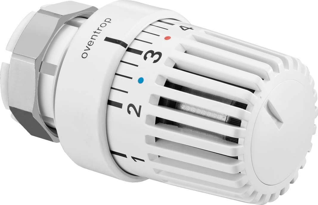 Oventrop Thermostat Uni LV 7-28 GradC, mit Nullstellung, Klemmverbindung, weiß-1616001