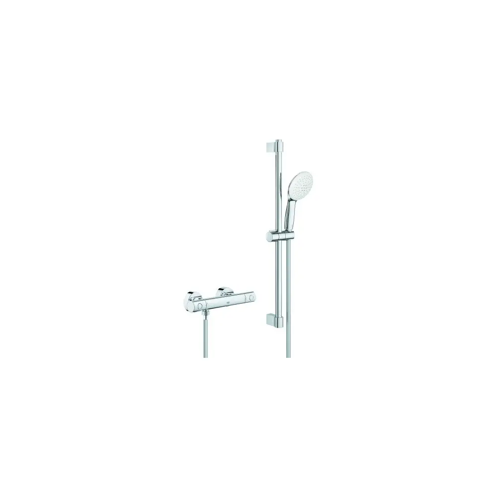 GROHE Thermostat-Brauseset Grohtherm 800 C Cosmopolitan 1/2", mit Brausegarnitur 60 cm, chrom -34768001