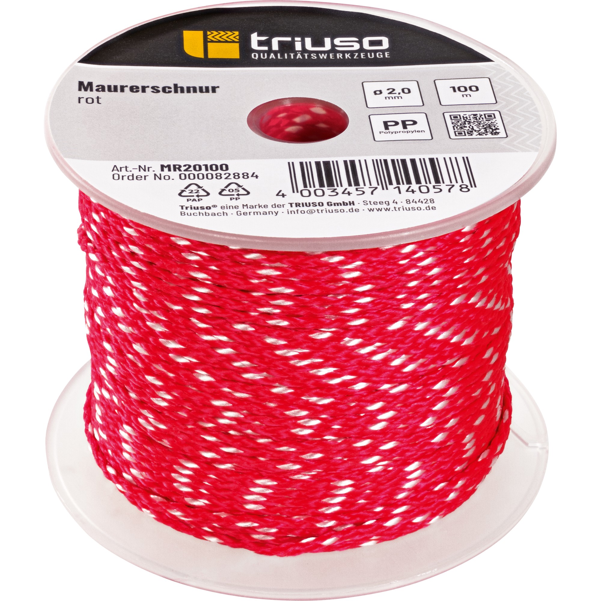 Triuso Profi-Maurerschnur – 1,7 mm, 50 m MR17050-MR17050