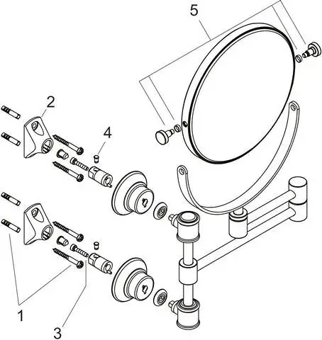 Hansgrohe Rasierspiegel Axor Montreux-42090000