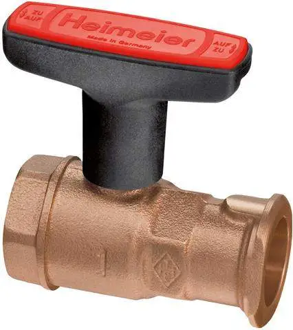 IMI Pumpen-Kugelhahn Globo P Rp 1x1", Rotguss, ohne Schwerkraftbremse