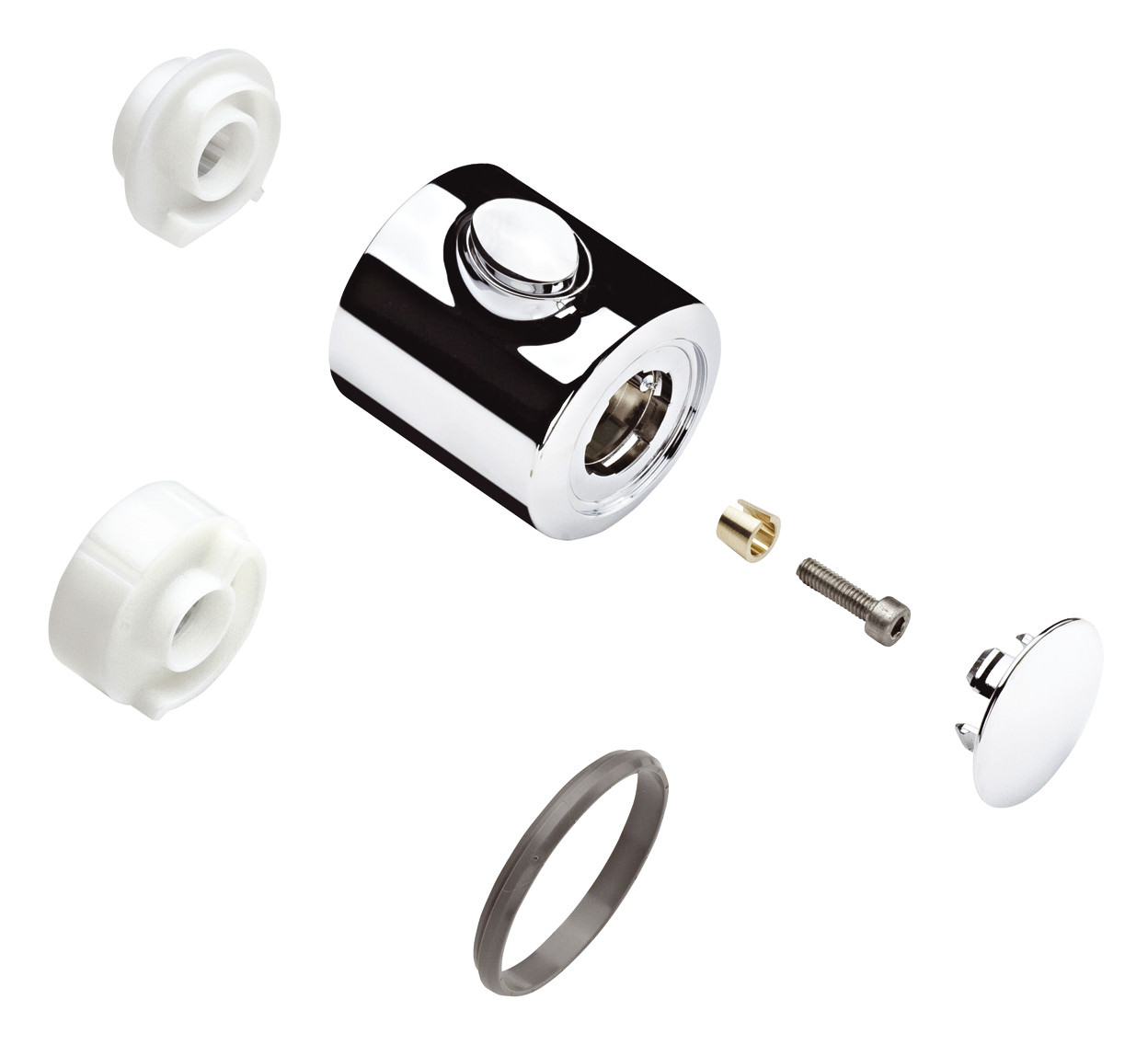 hansgrohe Thermostatgriff Ecotat 1001 SL steel-96618800