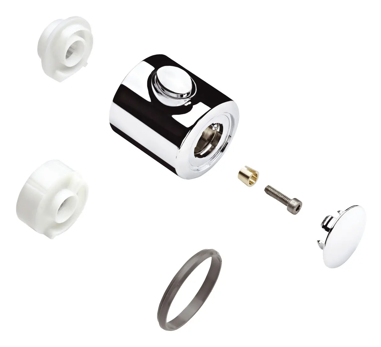 hansgrohe Thermostatgriff Ecotat 1001 SL steel-96618800