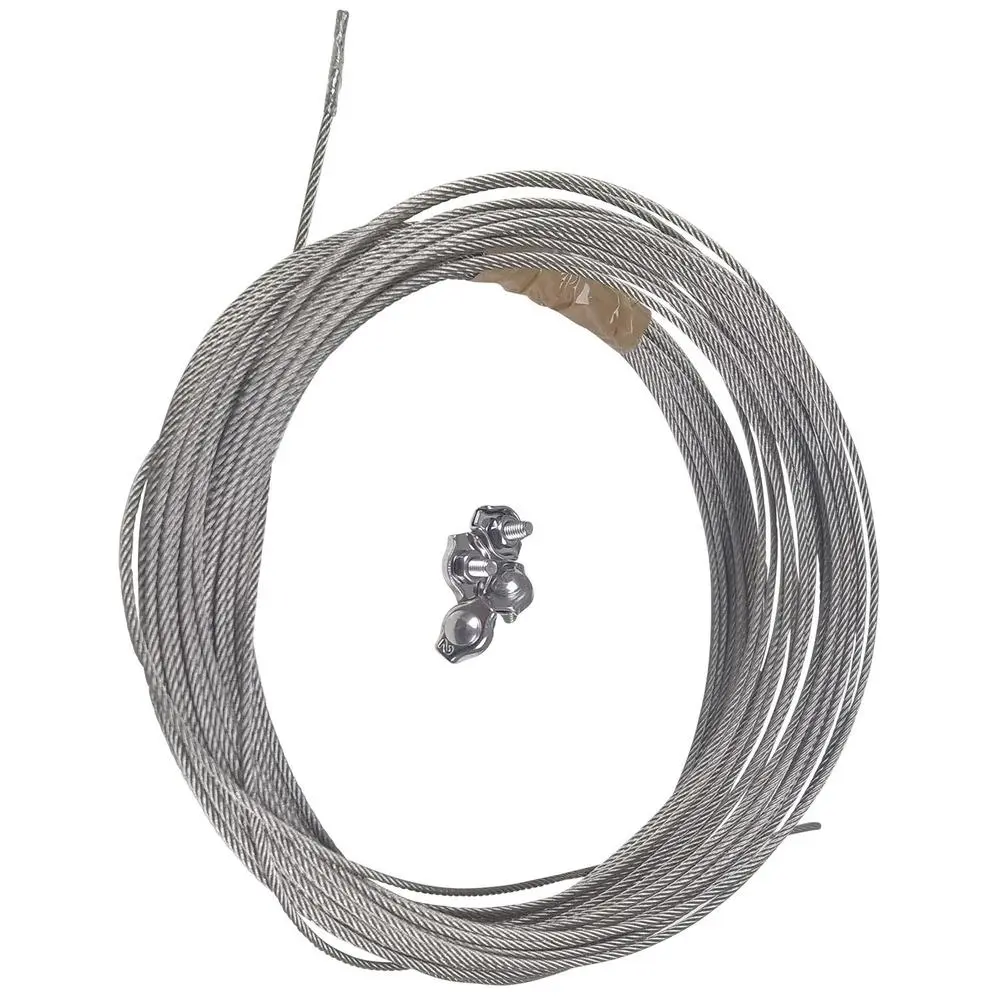 Grundfos Niro-Stahlseil, Ø 5 mm, mit 4x Bügelklemmen 10 m-91042981 Grundfos Niro-Stahlseil, Ø 5 mm, mit 4x Bügelklemmen 10 m-91042981