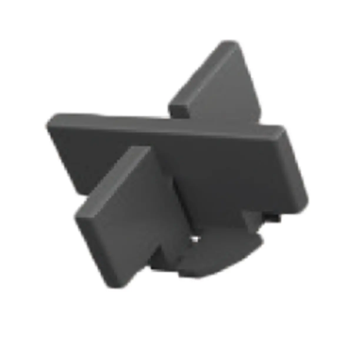 Profilitec Uptec - Abstandshalter schwarz, 4 mm, für Aluminiumprofil (SUPDG)-SUPDG