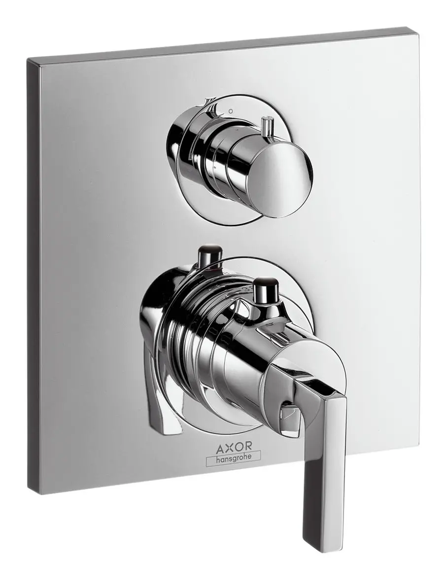 Hansgrohe Fertigmontageset Axor Citterio UP-Thermostatbatterie, Ab-/Umstellventil, Hebelgriff, chrom-39720000