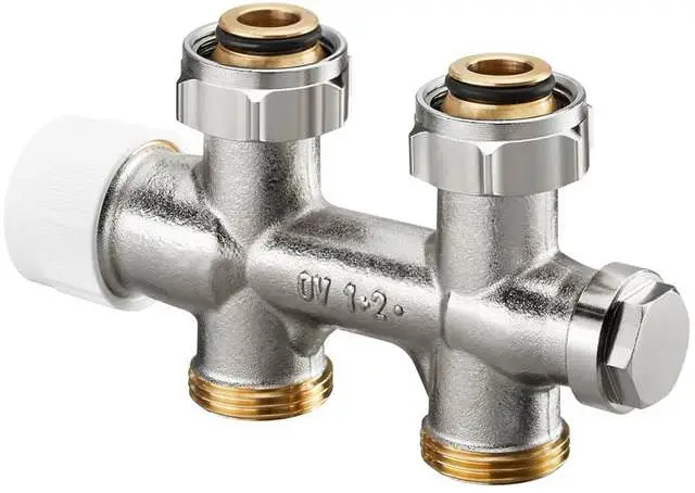 Oventrop Anschlussarmatur Multiblock T G 1/2 AGxG 3/4 AG, Ein-/Zweirohrarmatur, Durchgang-1184033