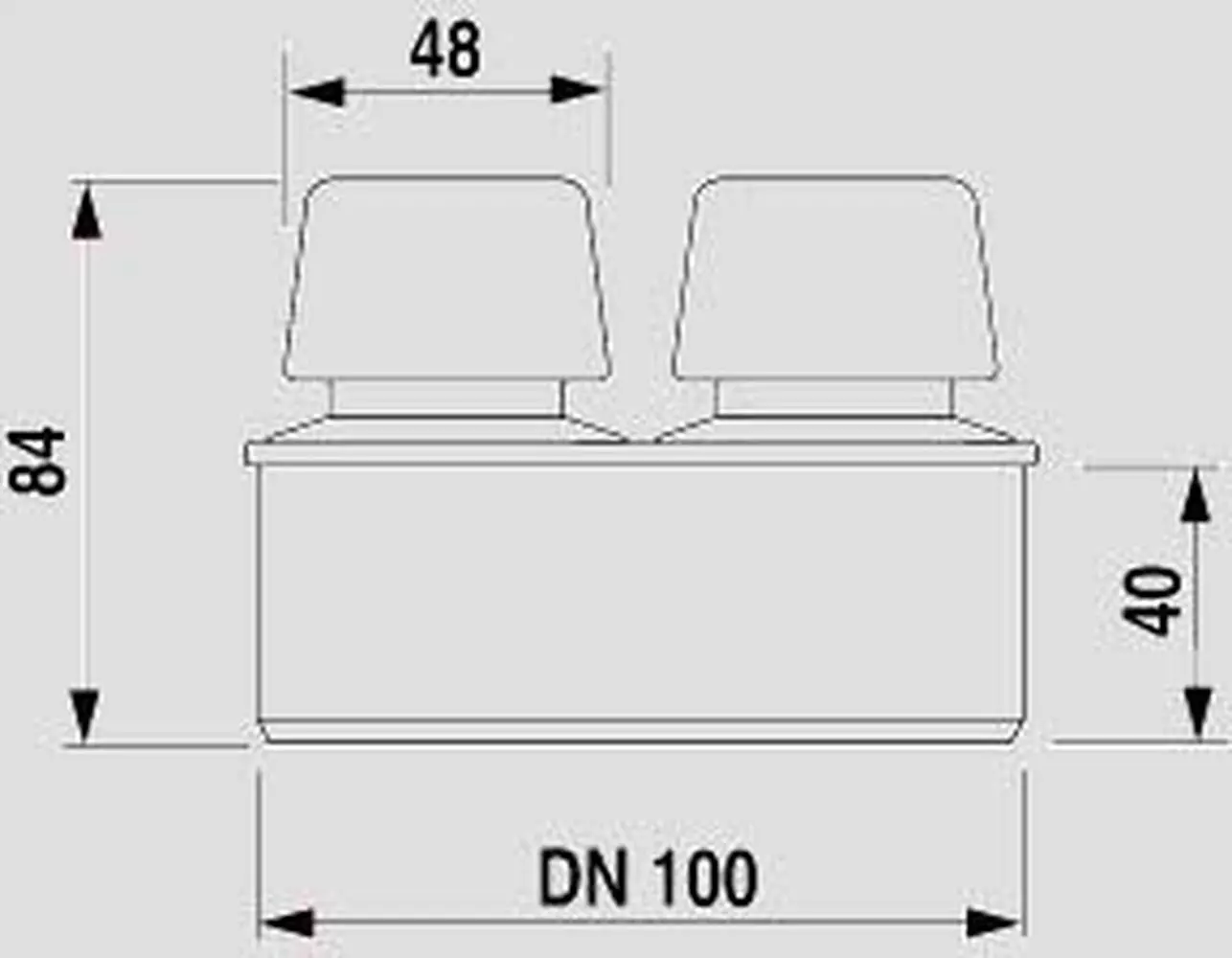 Sanit Rohrbelüfter für Einzelobjektbelüftung DN 100-11.A04.00..0099