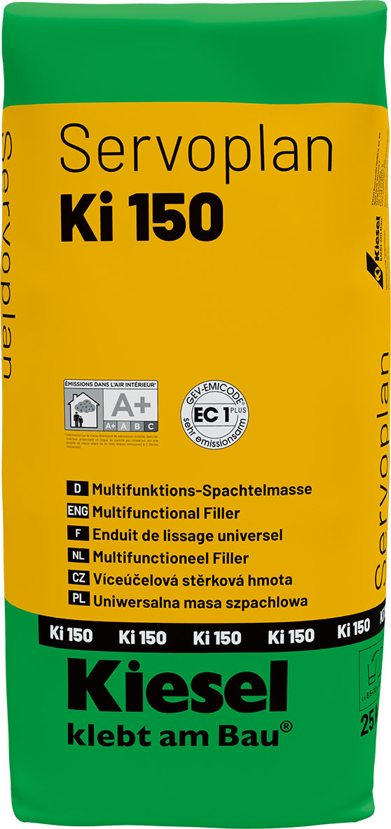 Kiesel Universal-Spachtelmasse Servoplan Ki 150, selbstnivellierend, 25 kg-42075