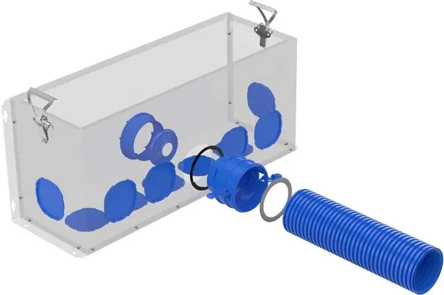 Kermi x-well Verteiler rund 17-fach Unterteil, 640x271x208 mm-Y2202000019K Kermi x-well Verteiler rund 17-fach Unterteil, 640x271x208 mm-Y2202000019K