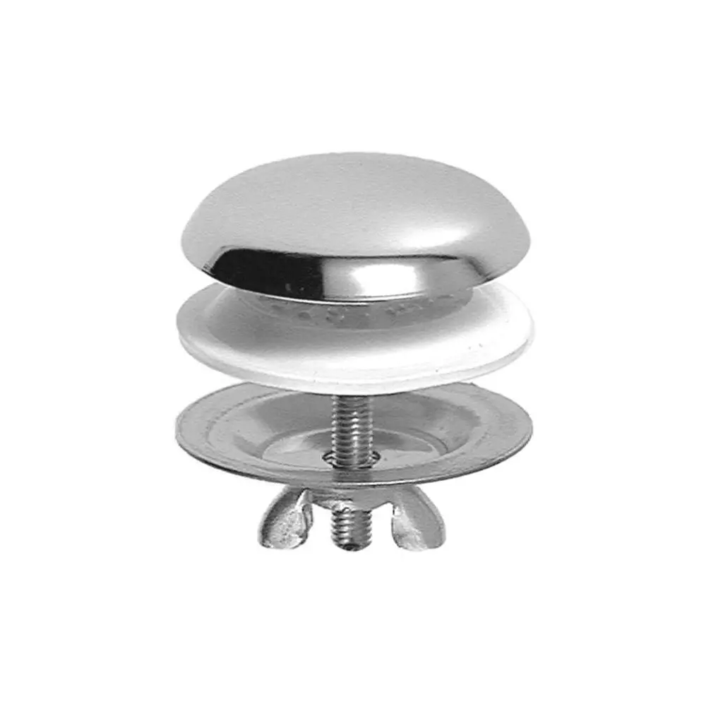 STEDO Hahnlochdeckel Ø 40 mm, Gewindestift 40 mm, schwere Ausführung, Messing verchromt-300056