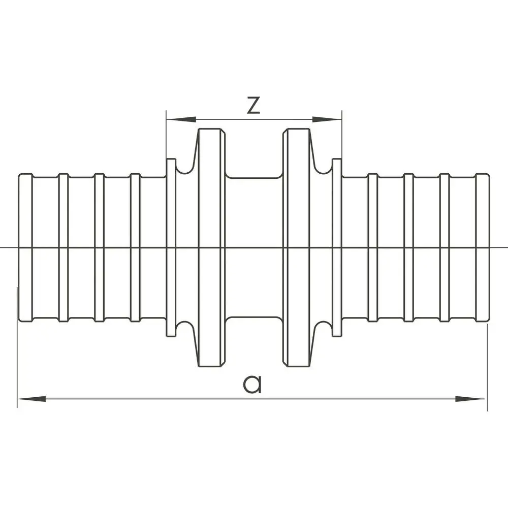 Rehau Kupplung RAUTHERM/RAUTITAN 17 x 2/16 x 1,5 mm - 16 x 2,2/16,2 x 2,6 mm-12407811002