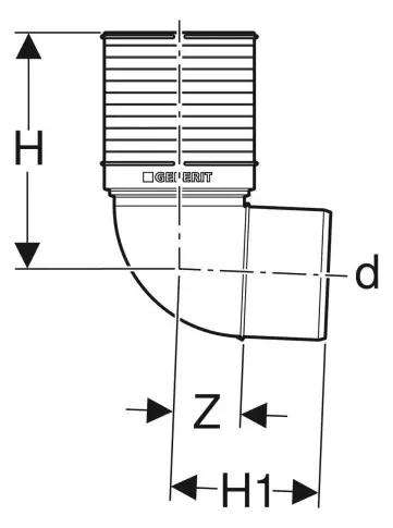 Geberit Anschlussbogen Silent PP für WC DN 110, 87,5°, weiß, schalloptimiert 390593111-390593111 Geberit Anschlussbogen Silent PP für WC DN 110, 87,5°, weiß, schalloptimiert 390593111-390593111