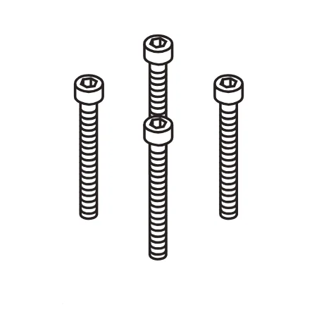 hansgrohe Zylinderschraube Set M5 x 45 mm DIN 912 Gewinde bis zum Kopf-97769000