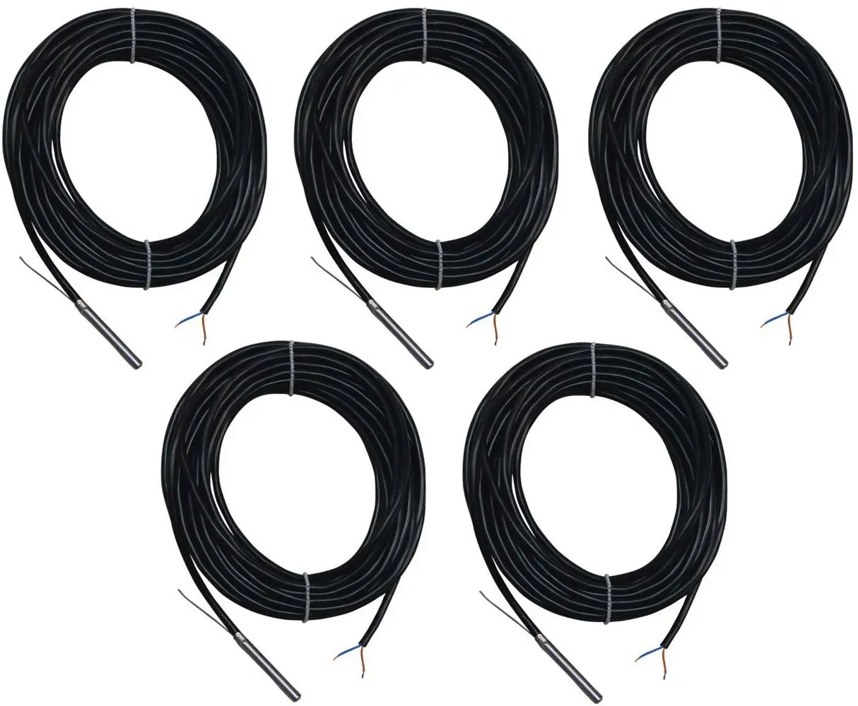 ETA Fühlerset für ETA Pufferschichtladekonzept mittels 5 Fühler mit 10m Kabel nach QM Holz-19028-01