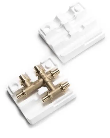 Rehau Kreuzungsfitting RAUTITAN 20x16x20mm, Messing, für Heizung-11777021001