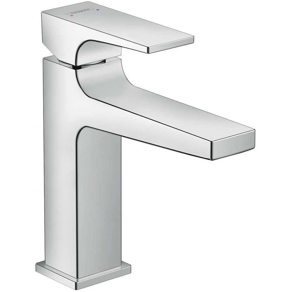 hansgrohe Waschtisch-Einhebelmischer 110 Metropol mit Hebelgriff, Zugstangen-Ablaufgarnitur, Ausladung 135mm, chrom -32506000