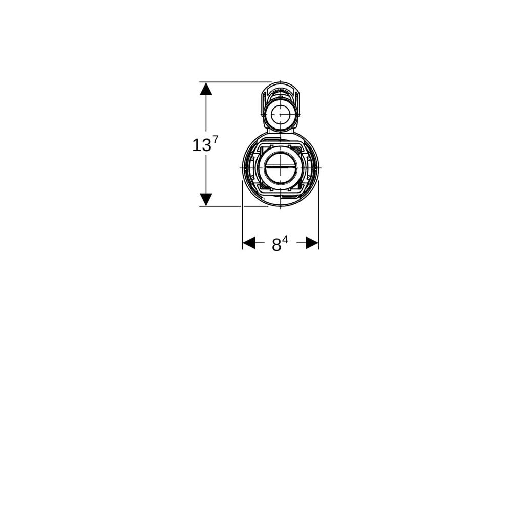 Geberit Spülventil Typ 290 für 2-Mengen-Spülung-282350212
