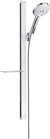 hansgrohe Raindance Select S Brauseset 120 3jet mit Brausestange 150 cm und Seifenschalen-27646000