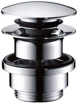Hansgrohe Ablaufgarnitur Push-Open für Waschtisch- und Bidetmischer chrom, G 1 1/4, Messing-50100000