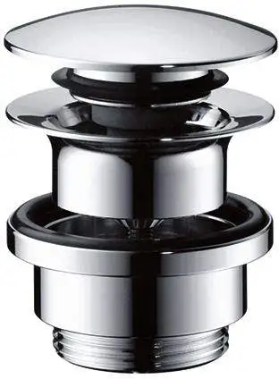 Hansgrohe Ablaufgarnitur Push-Open für Waschtisch- und Bidetmischer chrom, G 1 1/4, Messing-50100000