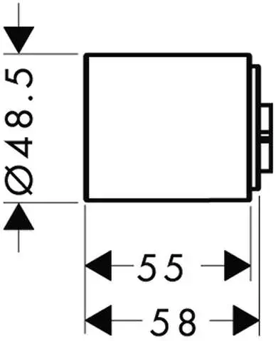hansgrohe Verlängerungsset Axor Starck DN 20, 25 mm, für Thermostatmodul und UP-Thermostat-10790000