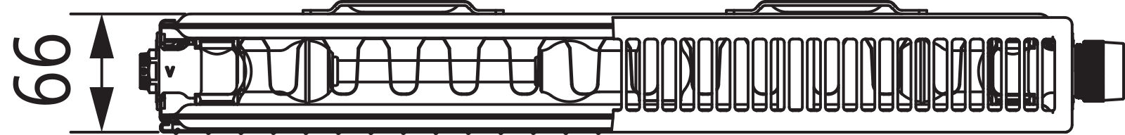 Kermi x2 Line-Vmulti Typ 12 605x1105 mm-PLX120601101N2K
