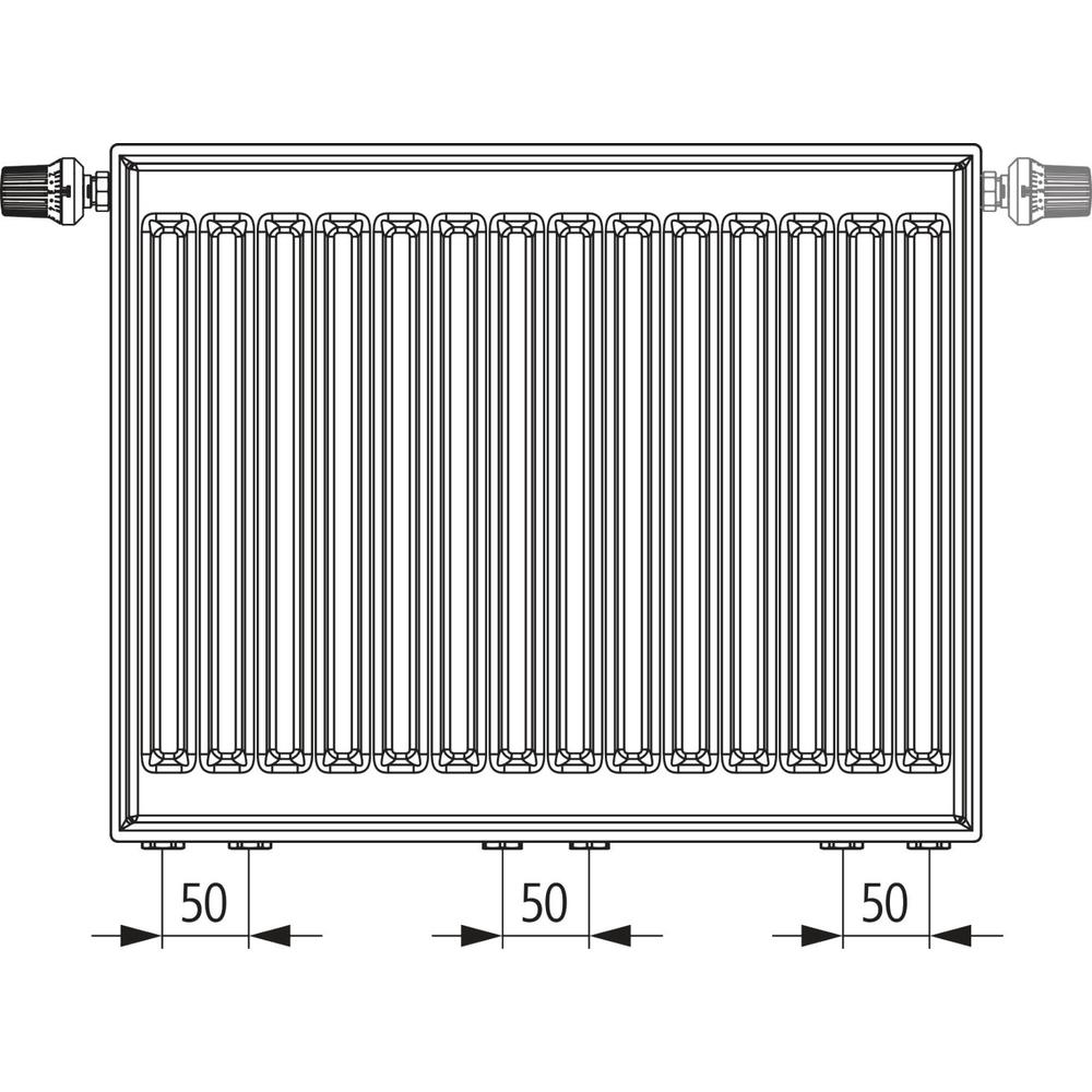 Kermi therm-x2 Profil-Vmulti Ventilheizkörper-