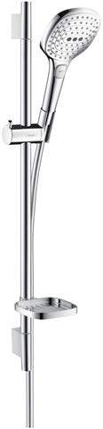 Hansgrohe Brauseset Raindance Select E 120 3jet, mit Brausestange Unica S Puro 900 mm und Seifenscha-26621000
