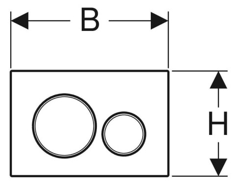 Geberit Betätigungsplatte Sigma20 Round, verschraubbar: gebürstet, easy-to-clean-beschichtet, poliert 115.-115889SN1