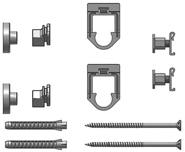 Kermi Fertighausbefestigung für Flachheizkörper Typ 11-33, 1-er Set-ZB03920001