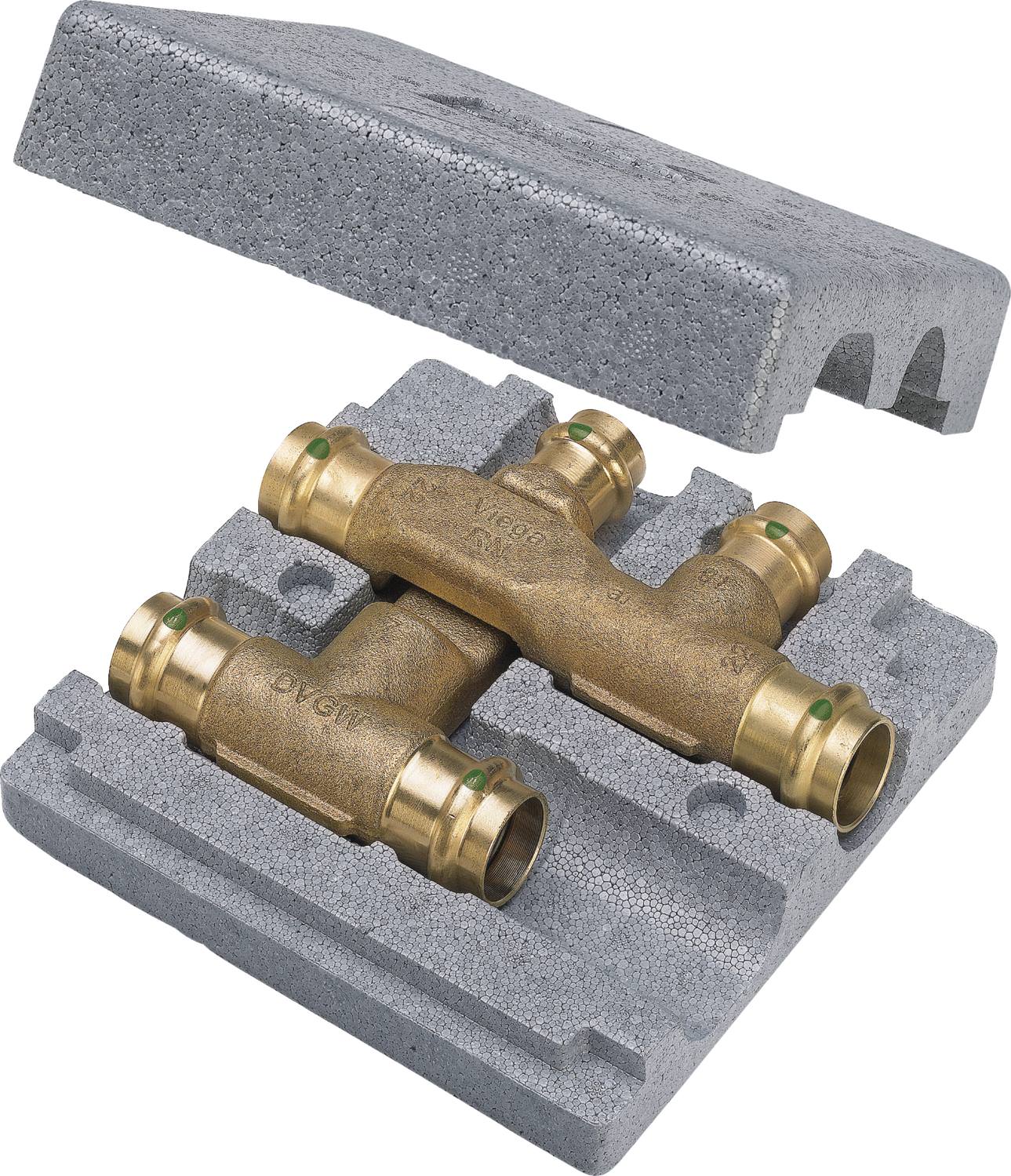 Viega Sanpress 2249.3 T-Stück 15mm ,Rotguss 493325-493325