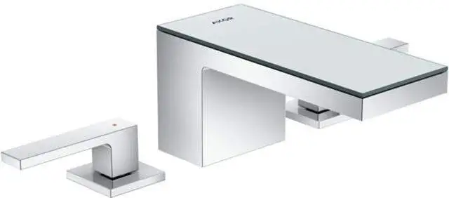 Waschtisch-3-Loch-Armatur 70 Axor MyEdition chrom/Spiegelglas, mit Push-Open Ablaufgarnitur, Auslad-47050000 Waschtisch-3-Loch-Armatur 70 Axor MyEdition chrom/Spiegelglas, mit Push-Open Ablaufgarnitur, Auslad-47050000