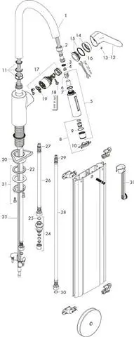 Küchen-Einhebelmischer Focus M41-240-73880800