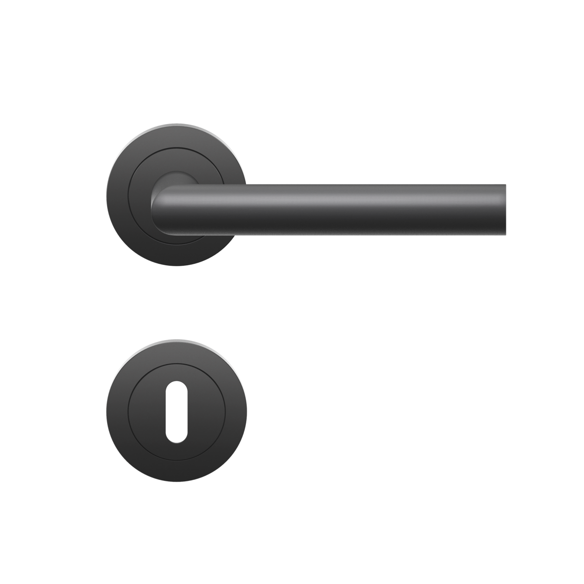 Karcher Design Türgriff Rhodos ER28 BB0 83 – Kosmos Schwarz, Buntbart-ER28 BB0 83