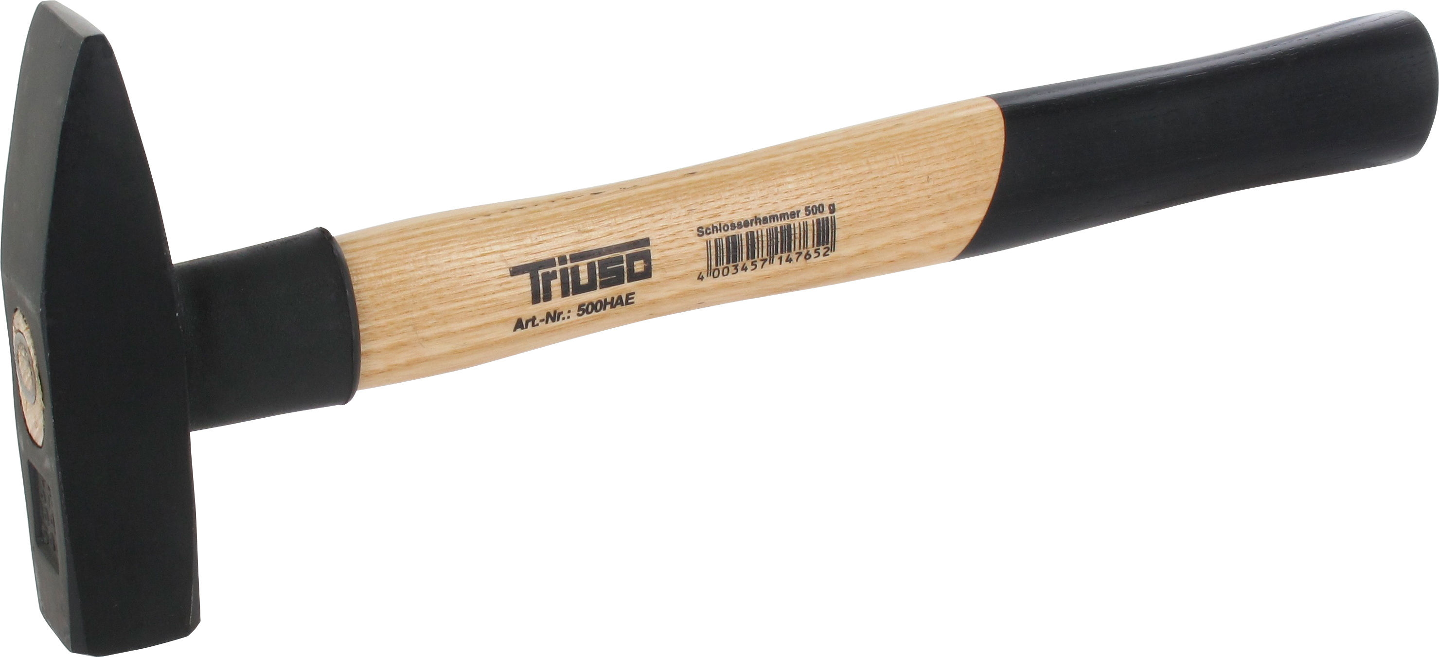 Triuso Profi-Schlosserhammer DIN 1041, Bahn und Pinne poliert, Eschenstiel mit Stielschutzhülle-300HAE Triuso Profi-Schlosserhammer DIN 1041, Bahn und Pinne poliert, Eschenstiel mit Stielschutzhülle-300HAE