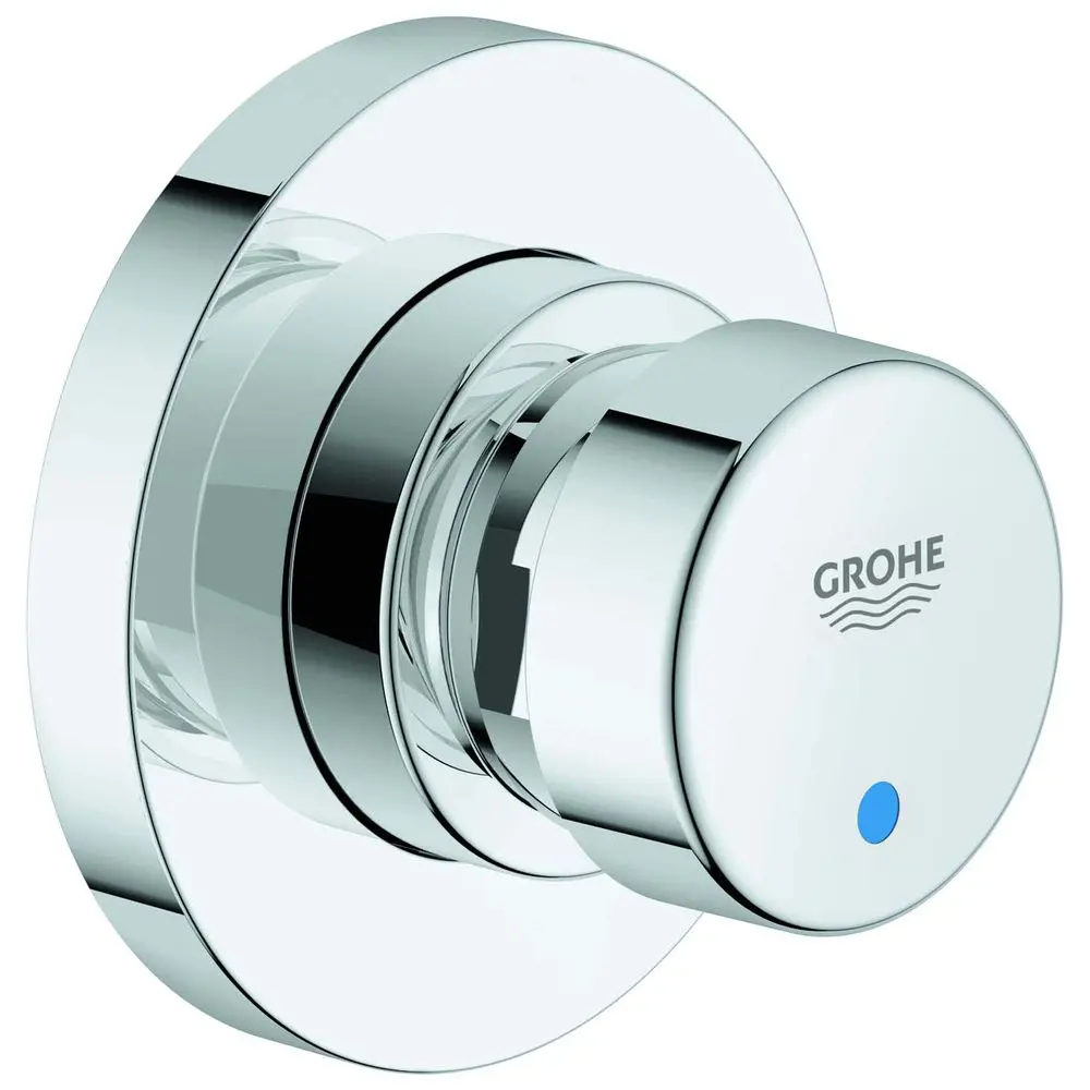 GROHE Selbstschluss-Durchgangsventil Euroeco CT 1/2", Markierung blau/rot, chrom -36268000