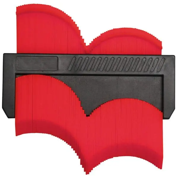 Triuso Konturenlehre Kunststoff, mit 76 Lamellen, 136 x 120 x 38 mm-560780