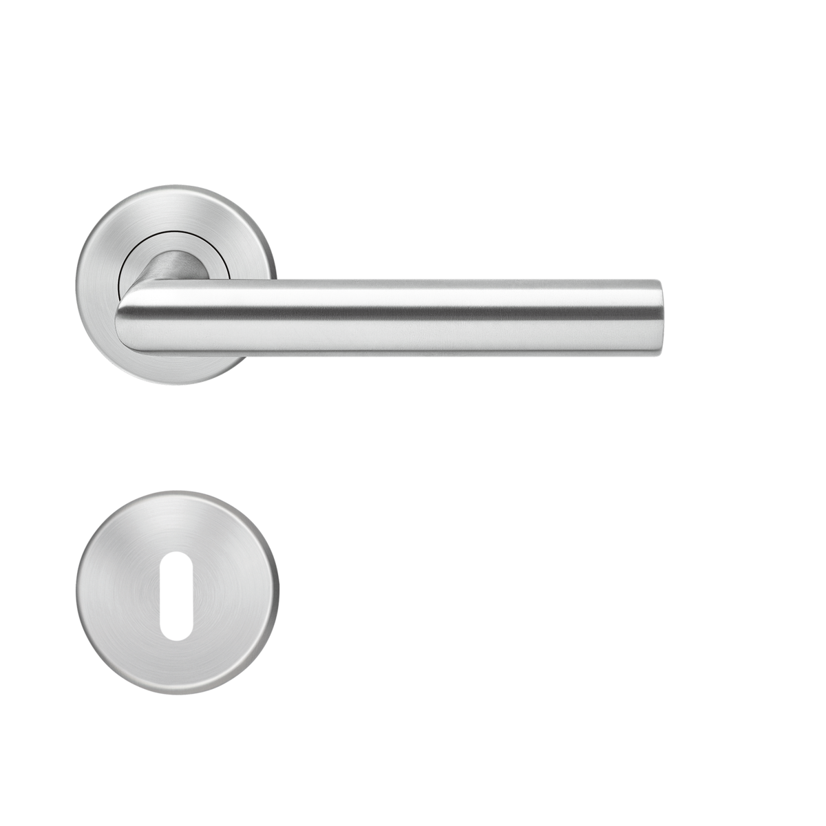 Türdriegel, Türgriff, Schnäpper, Rundstab, Edelstahl,