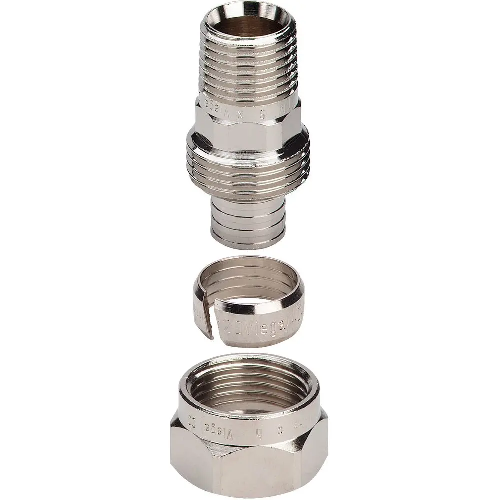 Viega Verschraubung 1021 in R1/2 x 14mm Messing-106041 Viega Verschraubung 1021 in R1/2 x 14mm Messing-106041