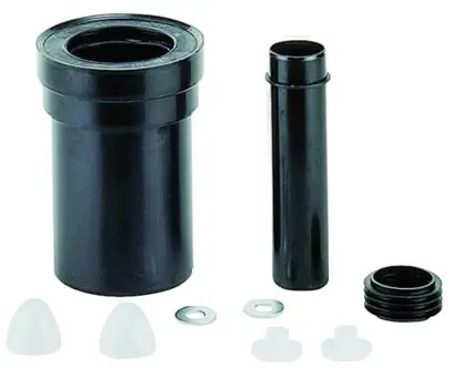 Dallmer Wand-WC-Anschluss-Set 786 DN 100, Polypropylen, hochschlagfest, schwarz
