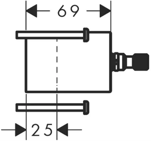 hansgrohe Verlängerungsset Axor Starck Organic 25 mm, für Grundkörper-12790000