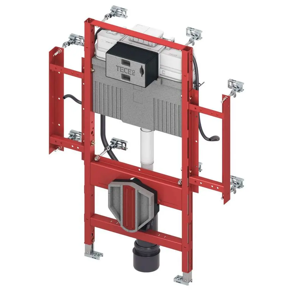 TECE WC-Modul TECEprofil Gerontomodul Bauhöhe 1120 mm, mit Spülkasten, Betätigung vorne, gemäß DIN18-9300309