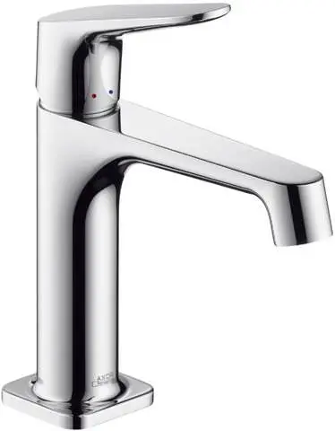 Waschtisch-Einhebelmischer Axor Citterio M 100 Ausladung 128 mm, nicht verschließbares Ventil, chrom-34017000